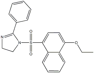 708230-29-9 ethyl 4-[(2-phenyl-4,5-dihydro-1H-imidazol-1-yl)sulfonyl]-1-naphthyl ether