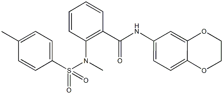 708238-78-2 N-(2,3-dihydro-1,4-benzodioxin-6-yl)-2-{methyl[(4-methylphenyl)sulfonyl]amino}benzamide