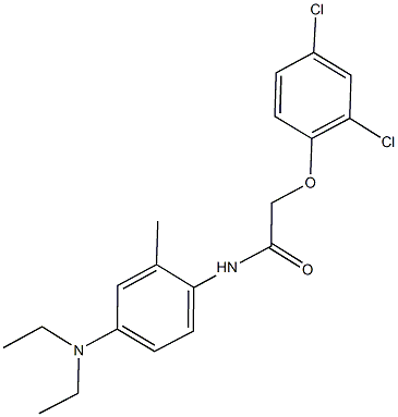 2-(2,4-dichlorophenoxy)-N-[4-(diethylamino)-2-methylphenyl]acetamide 化学構造式