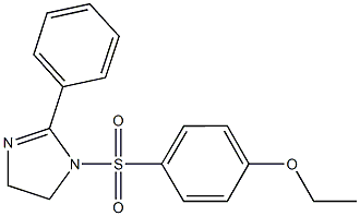 1-[(4-ethoxyphenyl)sulfonyl]-2-phenyl-4,5-dihydro-1H-imidazole Structure