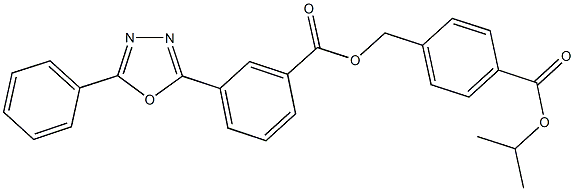 708245-41-4 4-(isopropoxycarbonyl)benzyl 3-(5-phenyl-1,3,4-oxadiazol-2-yl)benzoate