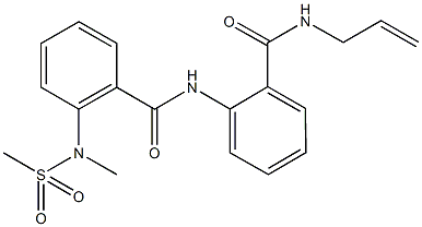 N-{2-[(allylamino)carbonyl]phenyl}-2-[methyl(methylsulfonyl)amino]benzamide Structure