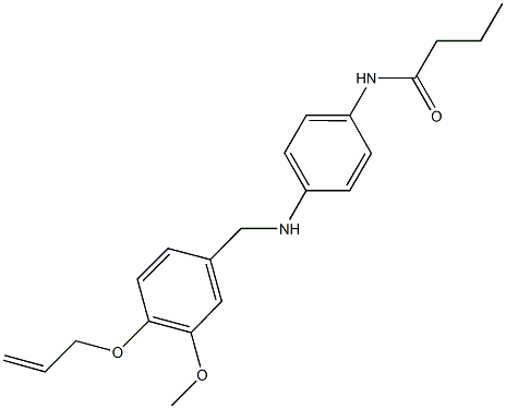 N-(4-{[4-(allyloxy)-3-methoxybenzyl]amino}phenyl)butanamide|