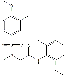 708250-50-4 N-(2,6-diethylphenyl)-2-[[(4-methoxy-3-methylphenyl)sulfonyl](methyl)amino]acetamide