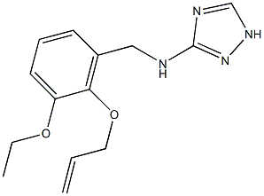 N-[2-(allyloxy)-3-ethoxybenzyl]-N-(1H-1,2,4-triazol-3-yl)amine,708251-99-4,结构式