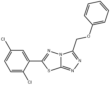 [6-(2,5-dichlorophenyl)[1,2,4]triazolo[3,4-b][1,3,4]thiadiazol-3-yl]methyl phenyl ether Structure