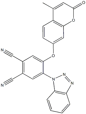4-(1H-1,2,3-benzotriazol-1-yl)-5-[(4-methyl-2-oxo-2H-chromen-7-yl)oxy]phthalonitrile|
