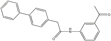 N-(3-acetylphenyl)-2-[1,1'-biphenyl]-4-ylacetamide Structure