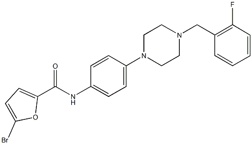 708291-60-5 5-bromo-N-{4-[4-(2-fluorobenzyl)-1-piperazinyl]phenyl}-2-furamide