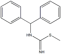 methyl N-benzhydrylimidothiocarbamate Structure
