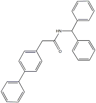 N-benzhydryl-2-[1,1'-biphenyl]-4-ylacetamide Structure