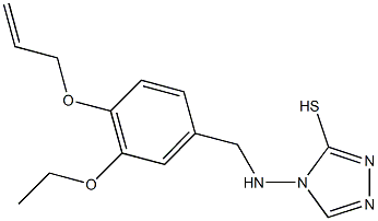 4-{[4-(allyloxy)-3-ethoxybenzyl]amino}-4H-1,2,4-triazol-3-yl hydrosulfide Structure