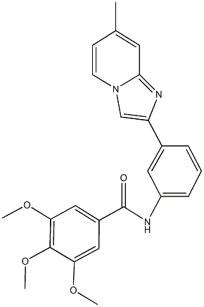 3,4,5-trimethoxy-N-[3-(7-methylimidazo[1,2-a]pyridin-2-yl)phenyl]benzamide|WAY-272277