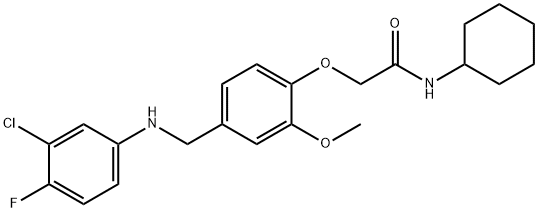 708997-15-3 2-{4-[(3-chloro-4-fluoroanilino)methyl]-2-methoxyphenoxy}-N-cyclohexylacetamide