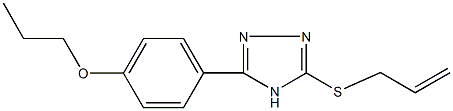 4-[5-(allylsulfanyl)-4H-1,2,4-triazol-3-yl]phenyl propyl ether Structure