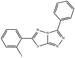 6-(2-iodophenyl)-3-phenyl[1,2,4]triazolo[3,4-b][1,3,4]thiadiazole Structure