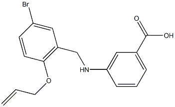 3-{[2-(allyloxy)-5-bromobenzyl]amino}benzoic acid|