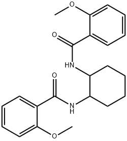 2-methoxy-N-{2-[(2-methoxybenzoyl)amino]cyclohexyl}benzamide 化学構造式