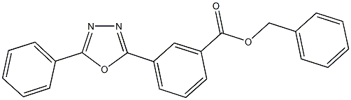 benzyl 3-(5-phenyl-1,3,4-oxadiazol-2-yl)benzoate,709001-78-5,结构式
