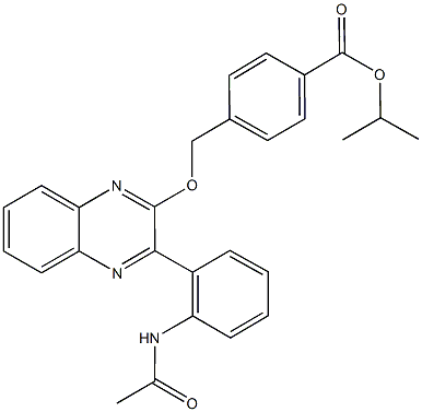 709003-53-2 isopropyl 4-[({3-[2-(acetylamino)phenyl]-2-quinoxalinyl}oxy)methyl]benzoate