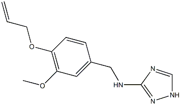 N-[4-(allyloxy)-3-methoxybenzyl]-N-(1H-1,2,4-triazol-3-yl)amine Structure