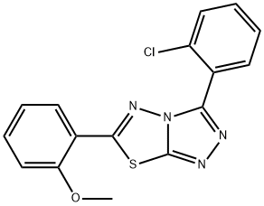 2-[3-(2-chlorophenyl)[1,2,4]triazolo[3,4-b][1,3,4]thiadiazol-6-yl]phenyl methyl ether Structure