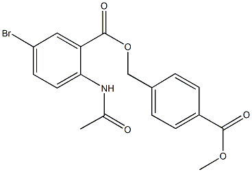 709004-76-2 4-(methoxycarbonyl)benzyl 2-(acetylamino)-5-bromobenzoate