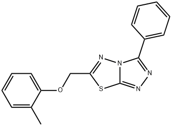 6-[(2-methylphenoxy)methyl]-3-phenyl[1,2,4]triazolo[3,4-b][1,3,4]thiadiazole Structure