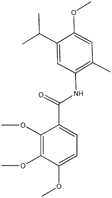 N-(5-isopropyl-4-methoxy-2-methylphenyl)-2,3,4-trimethoxybenzamide|