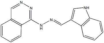 1H-indole-3-carbaldehyde 1-phthalazinylhydrazone Struktur