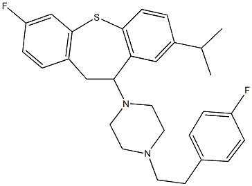 70931-34-9 1-(3-fluoro-8-isopropyl-10,11-dihydrodibenzo[b,f]thiepin-10-yl)-4-[2-(4-fluorophenyl)ethyl]piperazine