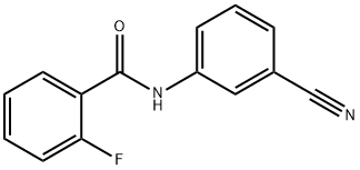 N-(3-cyanophenyl)-2-fluorobenzamide Struktur