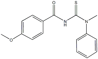 N'-(4-methoxybenzoyl)-N-methyl-N-phenylthiourea,70989-47-8,结构式