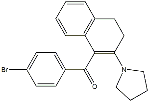 (4-bromophenyl)[2-(1-pyrrolidinyl)-3,4-dihydro-1-naphthalenyl]methanone,710285-77-1,结构式