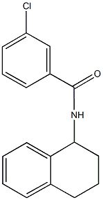 3-chloro-N-(1,2,3,4-tetrahydro-1-naphthalenyl)benzamide,710292-04-9,结构式