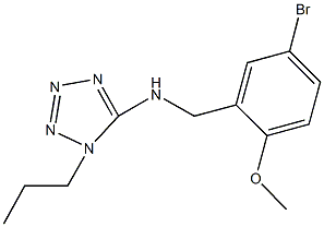 N-(5-bromo-2-methoxybenzyl)-N-(1-propyl-1H-tetraazol-5-yl)amine Structure