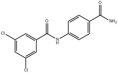 N-[4-(aminocarbonyl)phenyl]-3,5-dichlorobenzamide Structure