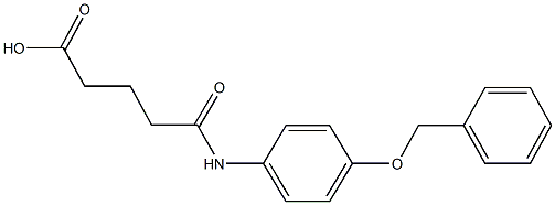 5-[4-(benzyloxy)anilino]-5-oxopentanoic acid 结构式