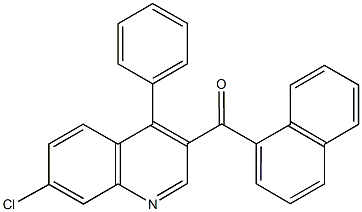(7-chloro-4-phenyl-3-quinolinyl)(1-naphthyl)methanone|