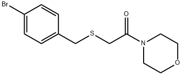 4-bromobenzyl 2-(4-morpholinyl)-2-oxoethyl sulfide,710972-76-2,结构式