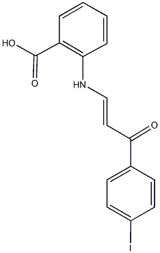 2-{[3-(4-iodophenyl)-3-oxo-1-propenyl]amino}benzoic acid,710976-03-7,结构式
