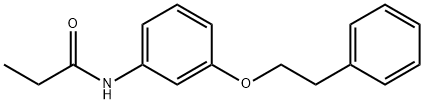 N-[3-(2-phenylethoxy)phenyl]propanamide Structure