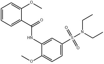 N-{5-[(diethylamino)sulfonyl]-2-methoxyphenyl}-2-methoxybenzamide Structure