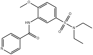 N-{5-[(diethylamino)sulfonyl]-2-methoxyphenyl}isonicotinamide Structure