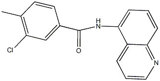 3-chloro-4-methyl-N-(5-quinolinyl)benzamide Structure