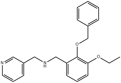 N-[2-(benzyloxy)-3-ethoxybenzyl]-N-(3-pyridinylmethyl)amine Structure