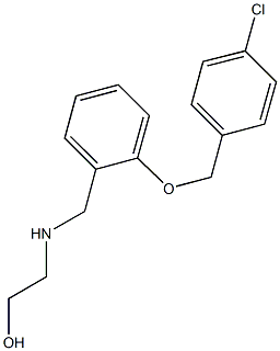 2-({2-[(4-chlorobenzyl)oxy]benzyl}amino)ethanol 化学構造式