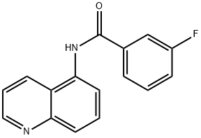 3-fluoro-N-(5-quinolinyl)benzamide|
