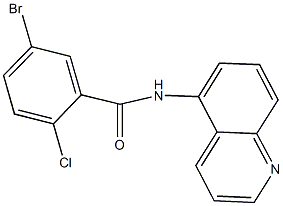 5-bromo-2-chloro-N-(5-quinolinyl)benzamide Structure