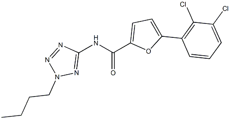 N-(2-butyl-2H-tetraazol-5-yl)-5-(2,3-dichlorophenyl)-2-furamide Structure